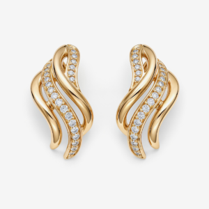 Diamond Spark Stud Earrings