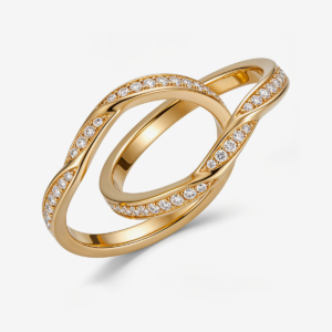 Locking Diamond Orbit Ring